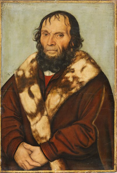 Portrait of the Magdeburg Theologian Dr. Johannes Scheyring by Lucas Cranach the Elder